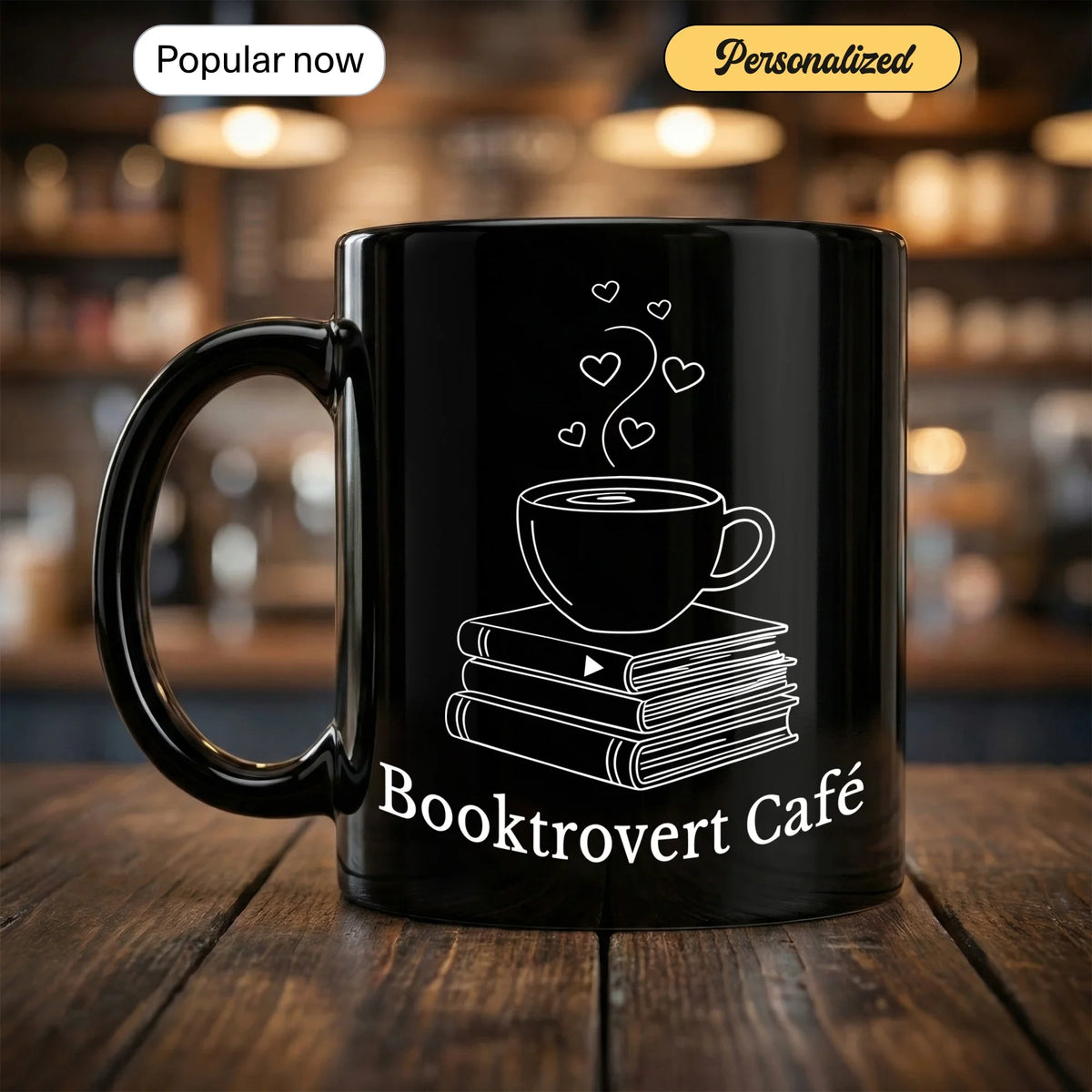 Booktrovert Café - Personalized Gift Mug - Faith In My Bag is a brand operated by Gemini Clothing LLC