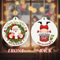 Santa Gone Wild - Christmas Ornament - Faith In My Bag is a brand operated by Gemini Clothing LLC