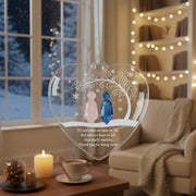 Couple Heart - Personalized Christmas Ornament - Faith In My Bag is a brand operated by Gemini Clothing LLC