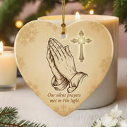 In His Hands Prayer Decoration - Christmas Ornament - Faith In My Bag is a brand operated by Gemini Clothing LLC