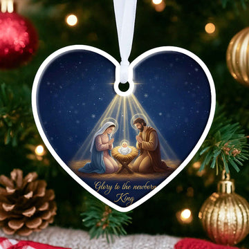 Glory to the Newborn King Christmas Ornament