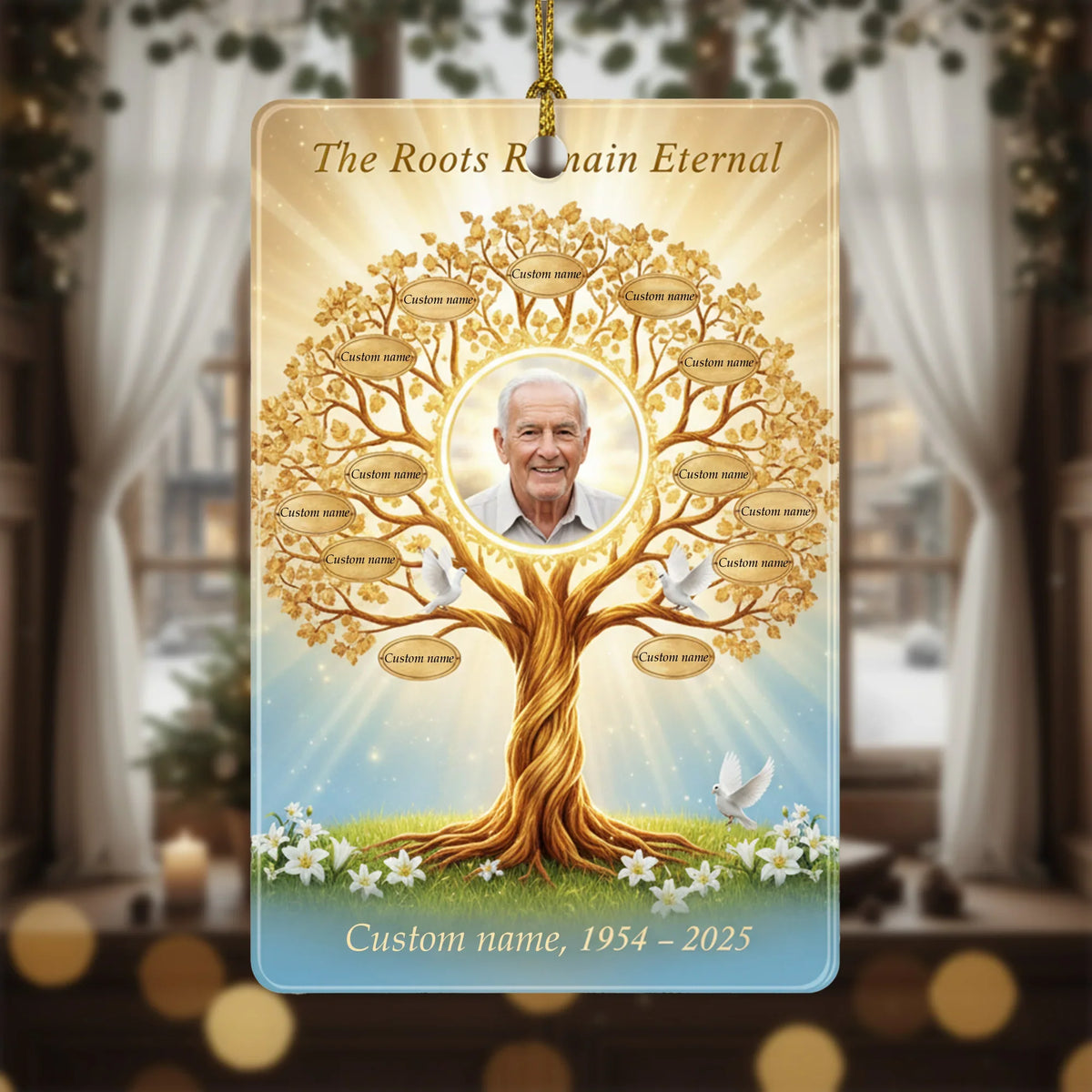Roots Remain Eternal - Personalized Christmas Ornament - Faith In My Bag is a brand operated by Gemini Clothing LLC