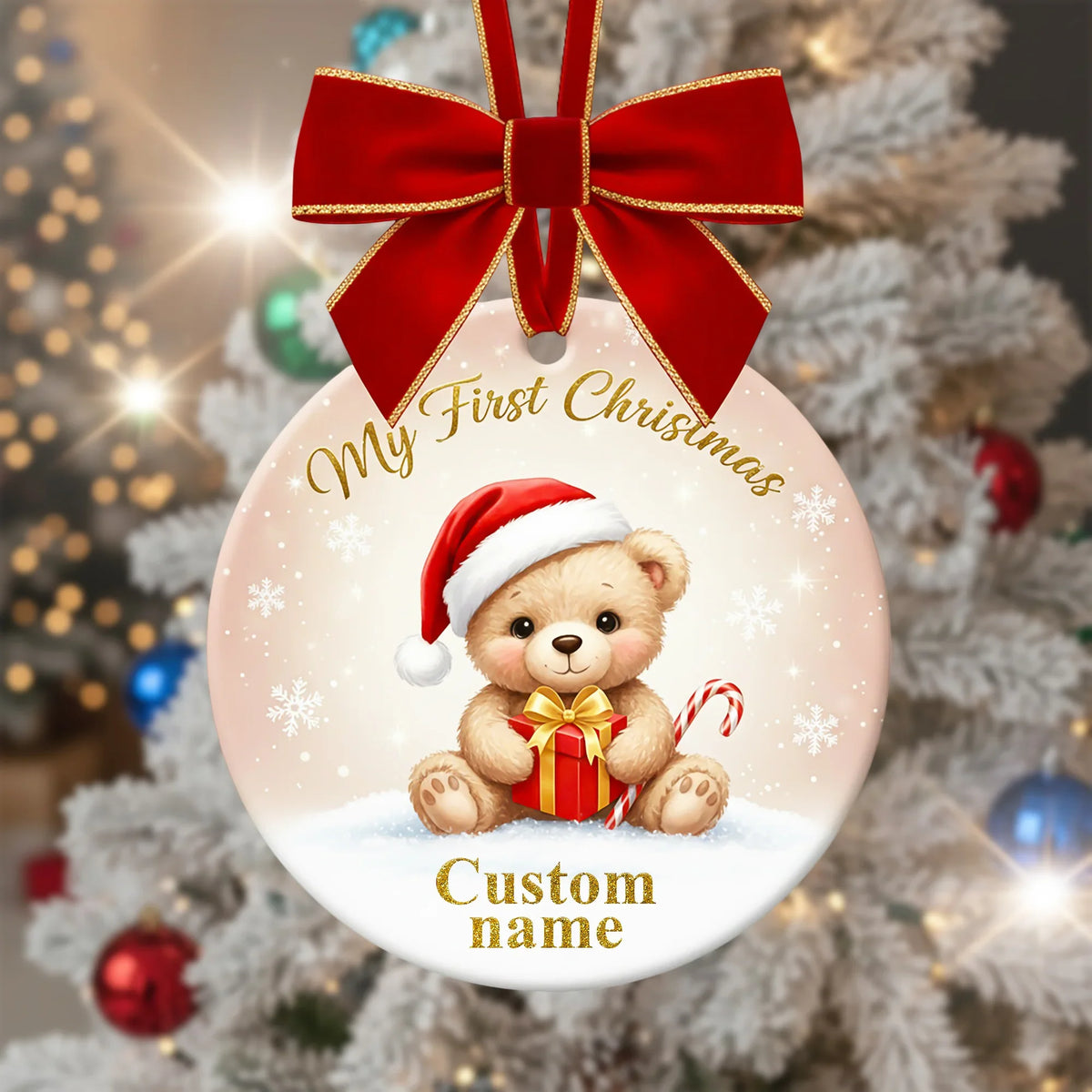 My First Christmas 2025 - Personalized Christmas Ornament - Faith In My Bag is a brand operated by Gemini Clothing LLC