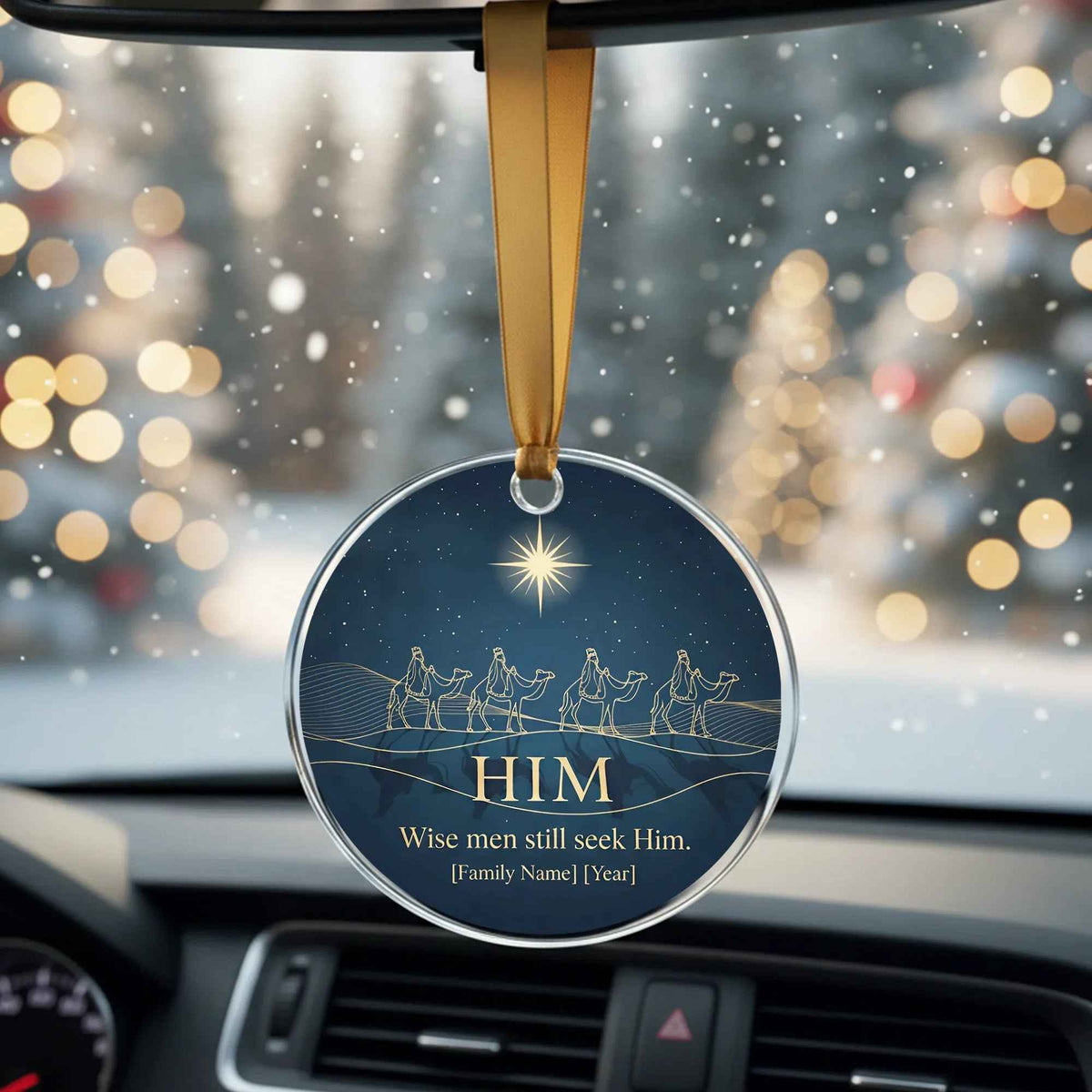Wise Men Still Seek Him Personalized Christmas Ornament