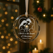Christ is the Heart of Christmas - Personalized Christmas Ornament