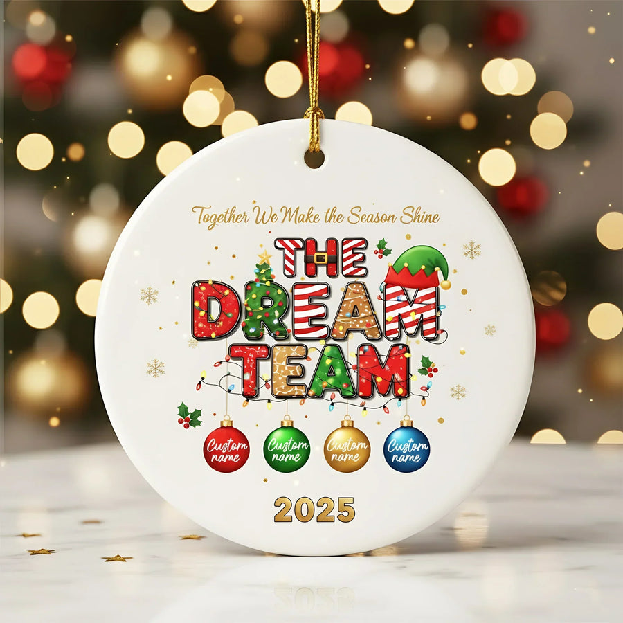 Family 2025 - Personalized Christmas Ornament - Faith In My Bag is a brand operated by Gemini Clothing LLC