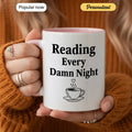Late-Night Reading - Personalized Gift Mug - Faith In My Bag is a brand operated by Gemini Clothing LLC
