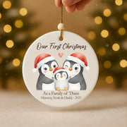Baby's First Christmas 2025 & Family of Three Set 2026 - Personalized Christmas - Faith In My Bag is a brand operated by Gemini Clothing LLC