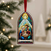 Shape Nativity Acrylic Personalized Christmas Ornament