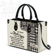 Christianart Handbag, Personalized Hand Bag, For I Know The Plans I Have For You Jeremiah 29:11, Personalized Gifts, Gifts for Women.
