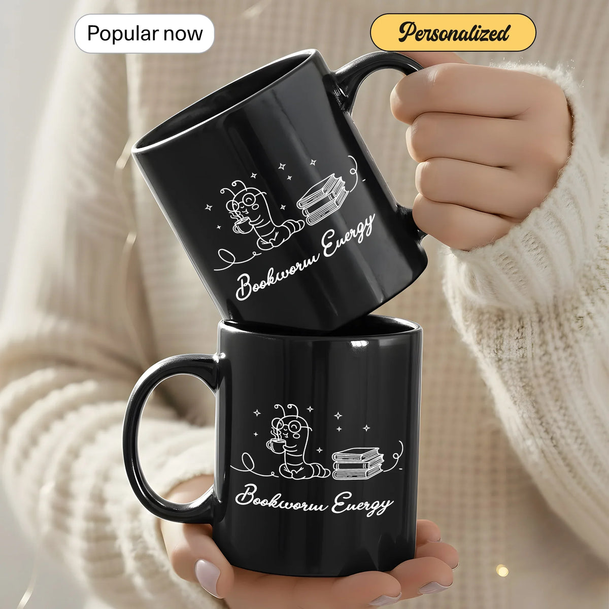 Bookworm's Delight - Gift Mug - Faith In My Bag is a brand operated by Gemini Clothing LLC