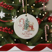 Name and Year for Your First Christmas Personalized Christmas Ornament