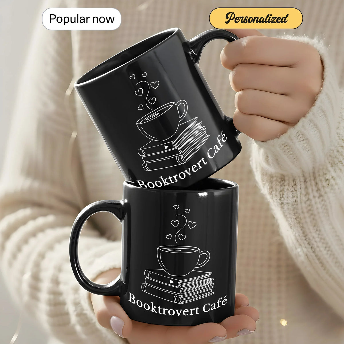 Booktrovert Café - Personalized Gift Mug - Faith In My Bag is a brand operated by Gemini Clothing LLC
