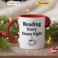 Late-Night Reading - Personalized Gift Mug - Faith In My Bag is a brand operated by Gemini Clothing LLC