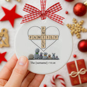 Family Set 3-Pack 2026 - Personalized Christmas Ornament - Faith In My Bag is a brand operated by Gemini Clothing LLC