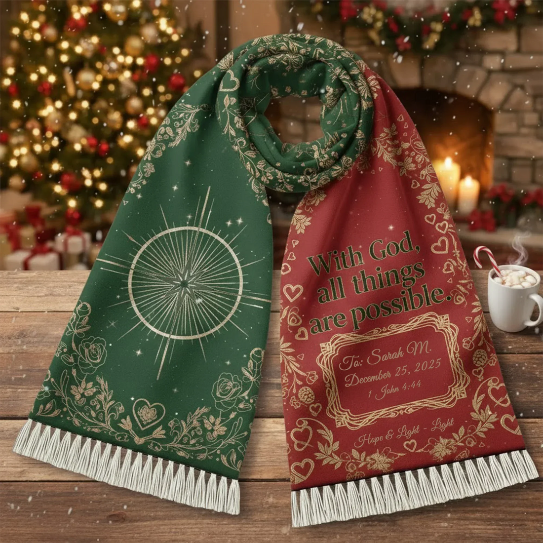 God All Things Are Possible Scarf - Personalized Christian Gift - Faith In My Bag is a brand operated by Gemini Clothing LLC