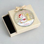 My First Christmas - Personalized Christmas Ornament - Faith In My Bag is a brand operated by Gemini Clothing LLC