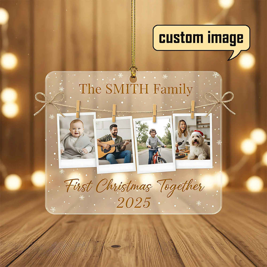 Photo Christmas - Personalized Christmas Ornament - Tree Onm77 Copy
