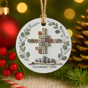 Family Name - Personalized Christmas Ornament