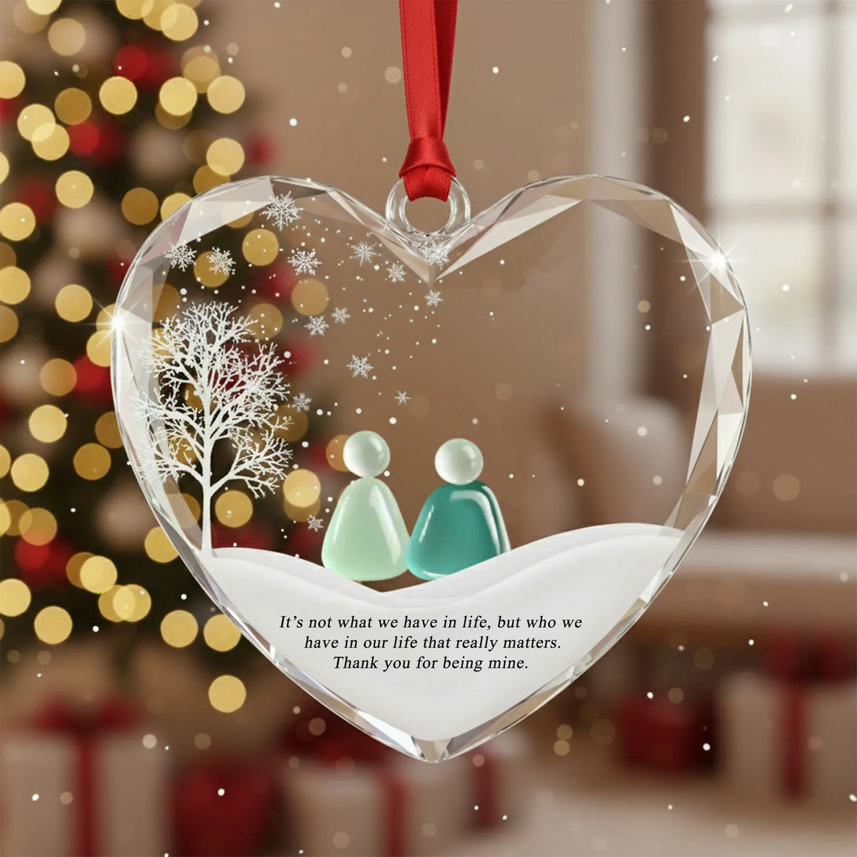 It's Not What We Have in Life Glass - Christmas Ornament - Faith In My Bag is a brand operated by Gemini Clothing LLC
