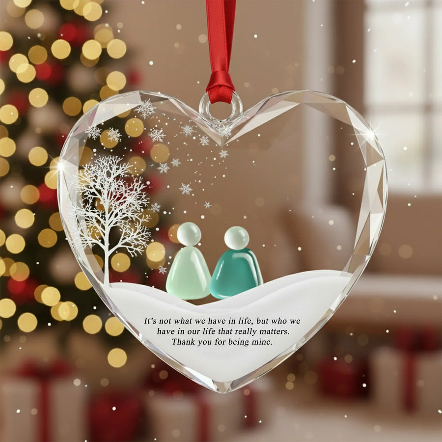 It's Not What We Have in Life Glass - Christmas Ornament - Faith In My Bag is a brand operated by Gemini Clothing LLC