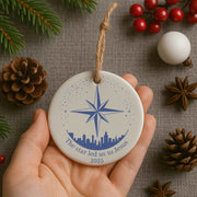 Star Led Us to Jesus Personalized Christmas Ornament