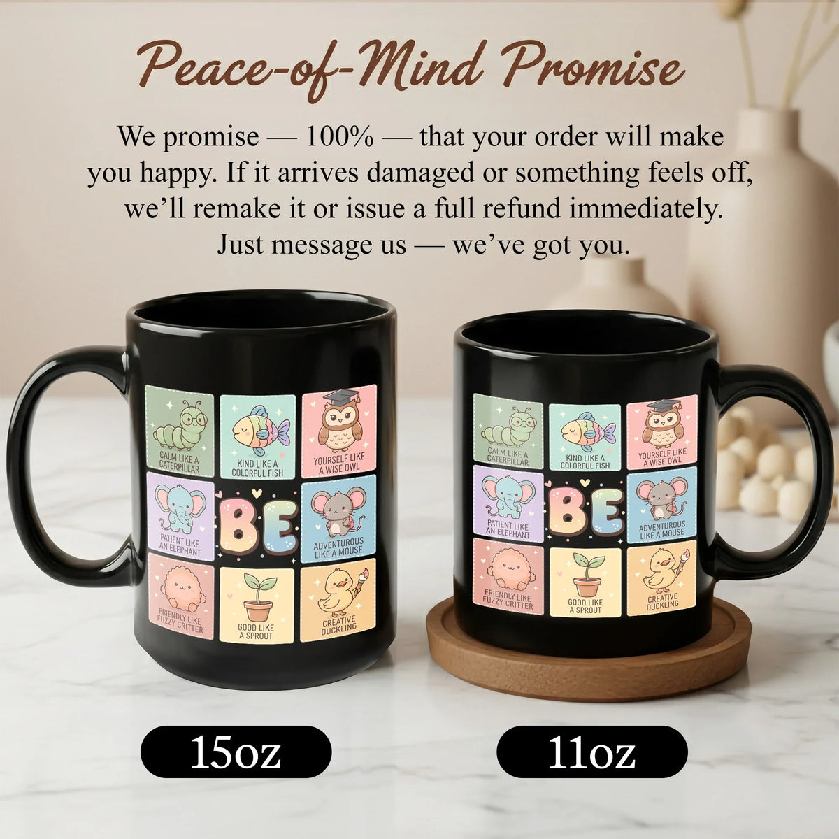 Cute Animal Motivation - Gift Mug - Faith In My Bag is a brand operated by Gemini Clothing LLC