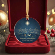 Wise Men Still Seek Him Personalized Christmas Ornament