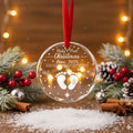 Baby's First Christmas 2025 - Personalized Christmas Ornament