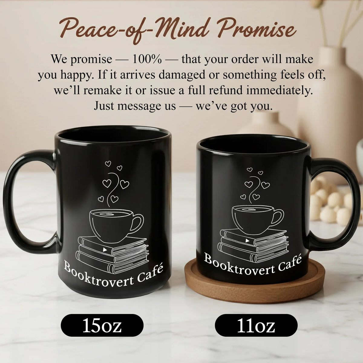 Booktrovert Café - Personalized Gift Mug - Faith In My Bag is a brand operated by Gemini Clothing LLC