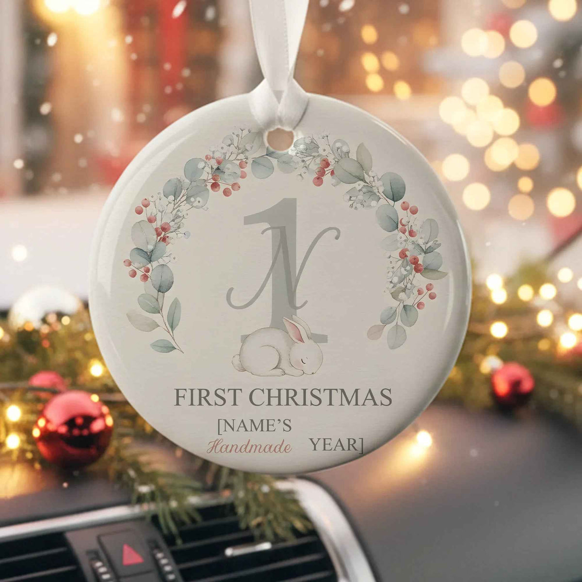 First Christmas Personalized Christmas Ornament
