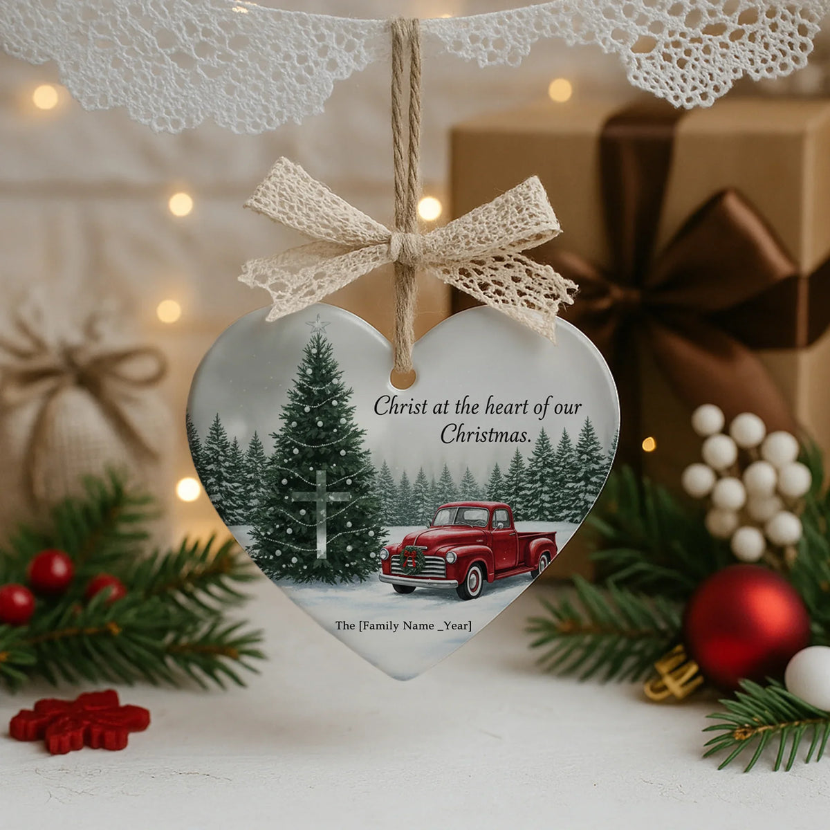 Christmas Set Christmas Ornament - Faith In My Bag is a brand operated by Gemini Clothing LLC