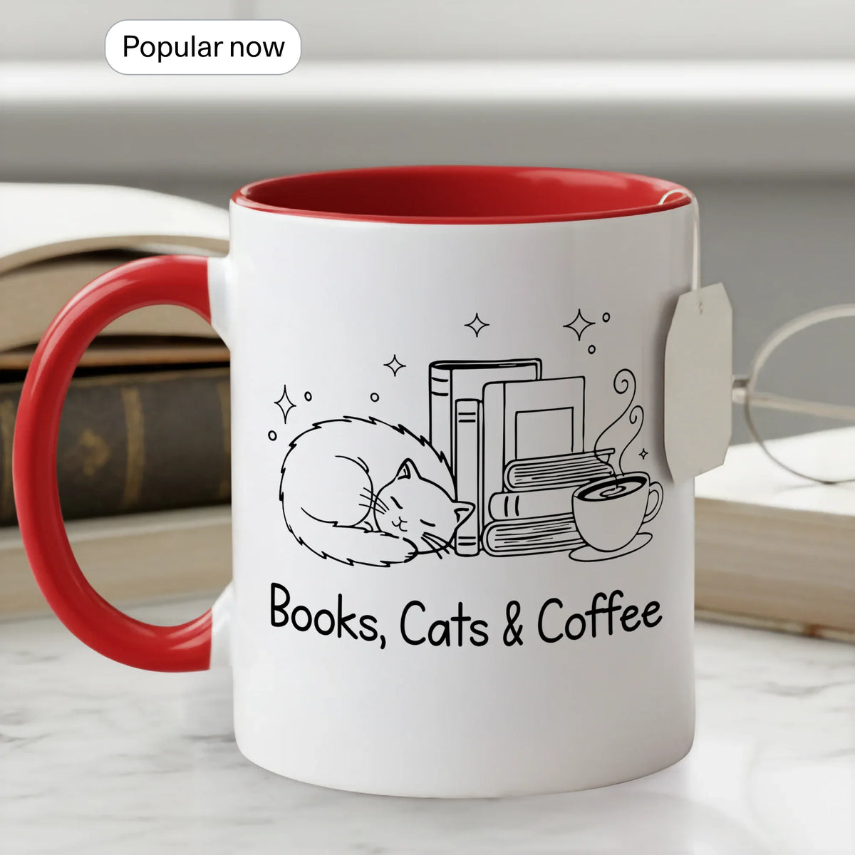 Cute Bookworm Gift Mug - Faith In My Bag is a brand operated by Gemini Clothing LLC