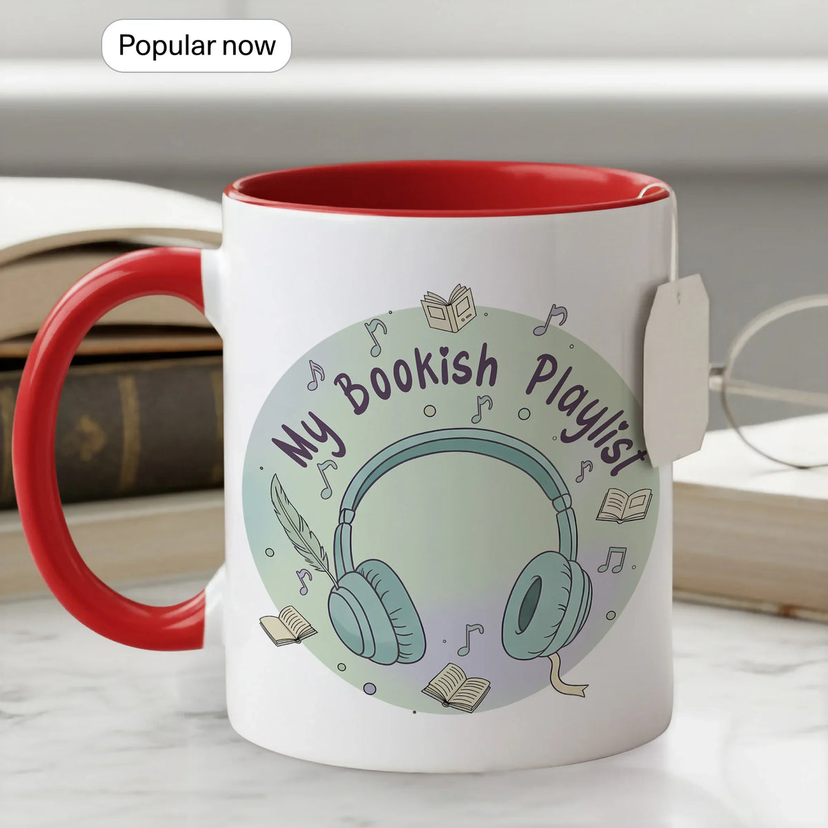 My Bookish Playlist Coffee - Gift Mug - Faith In My Bag is a brand operated by Gemini Clothing LLC