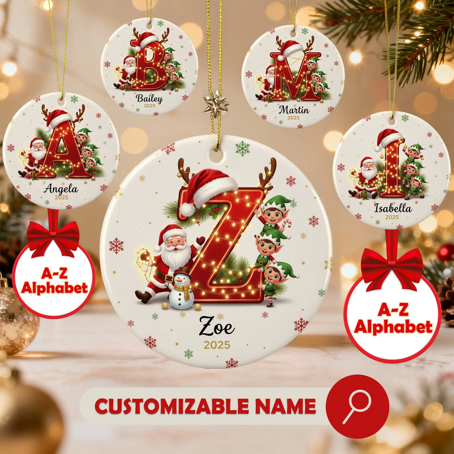 Christmas 2025 - Personalized Christmas Ornament - Faith In My Bag is a brand operated by Gemini Clothing LLC