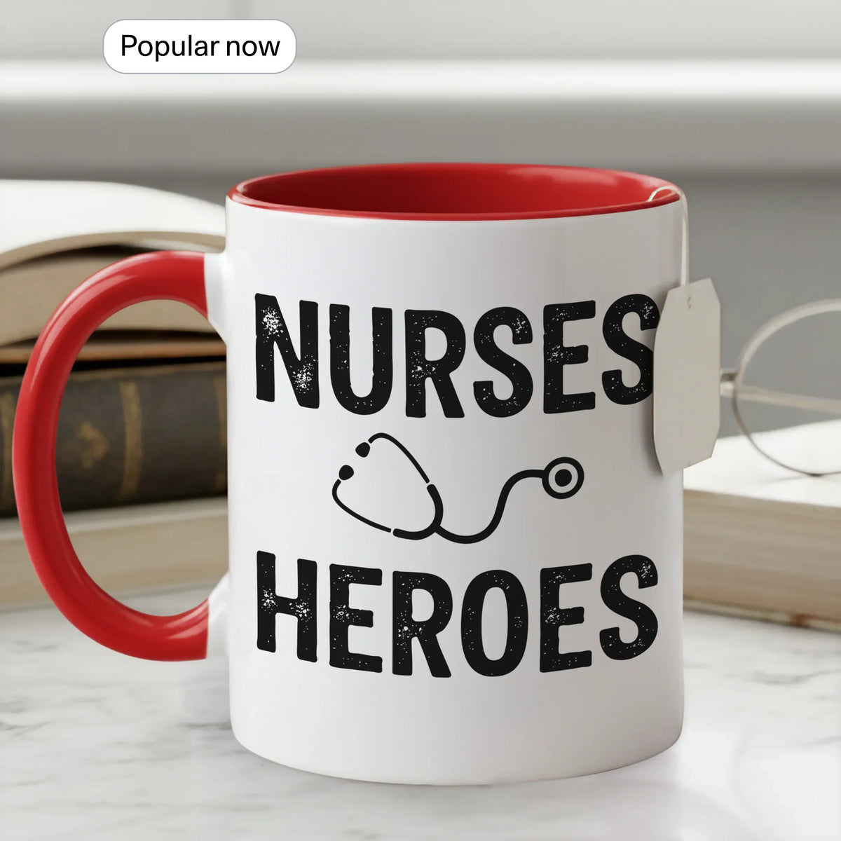 Nurses Are Heroes - Personalized Gift Mug - Faith In My Bag is a brand operated by Gemini Clothing LLC