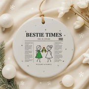 Bestie Times - Personalized Christmas Ornament