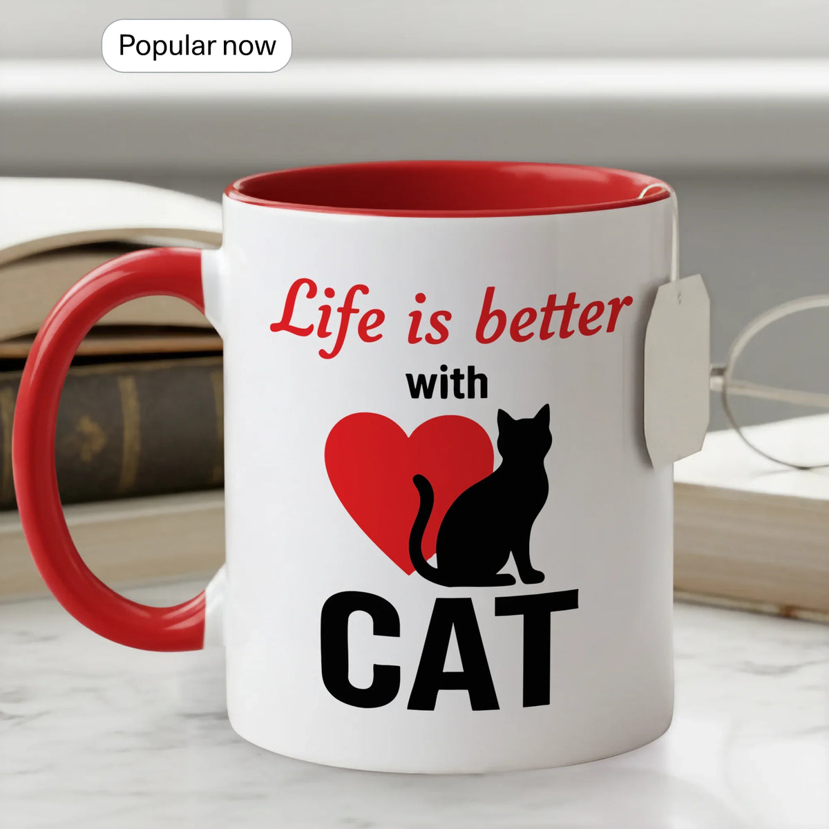 Life is Better with Cat - Gift Mug - Faith In My Bag is a brand operated by Gemini Clothing LLC