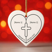Joined in Christ 2025 Personalized Christmas Ornament