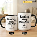 Late-Night Reading - Personalized Gift Mug - Faith In My Bag is a brand operated by Gemini Clothing LLC