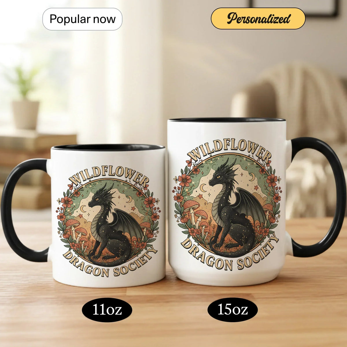 Wildflower Dragon Society Accent - Gift Mug - Faith In My Bag is a brand operated by Gemini Clothing LLC