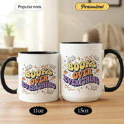 Books Over Everything - Gift Mug - Faith In My Bag is a brand operated by Gemini Clothing LLC