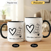 Lost in Stories Found in Peace - Gift Mug - Faith In My Bag is a brand operated by Gemini Clothing LLC
