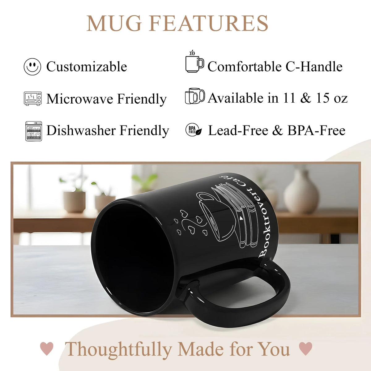 Booktrovert Café - Personalized Gift Mug - Faith In My Bag is a brand operated by Gemini Clothing LLC