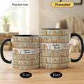 Happiness is a Cup of Coffee and a Good Book - Personalized Gift Mug - Faith In My Bag is a brand operated by Gemini Clothing LLC