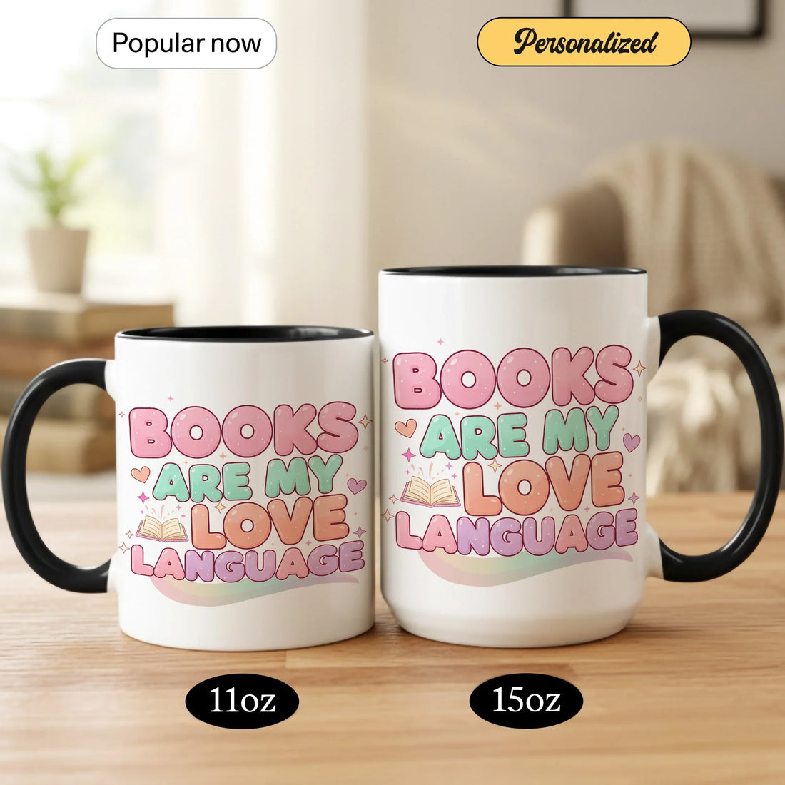Books Are my Love Language - Gift Mug - Faith In My Bag is a brand operated by Gemini Clothing LLC