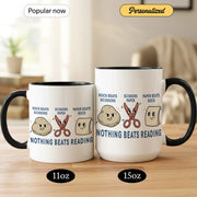 Nothing Beats Reading Coffee - Gift Mug - Faith In My Bag is a brand operated by Gemini Clothing LLC