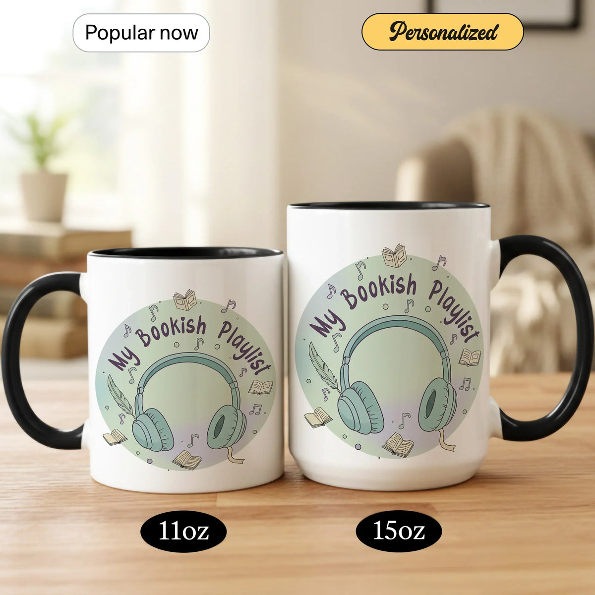 My Bookish Playlist Coffee - Gift Mug - Faith In My Bag is a brand operated by Gemini Clothing LLC