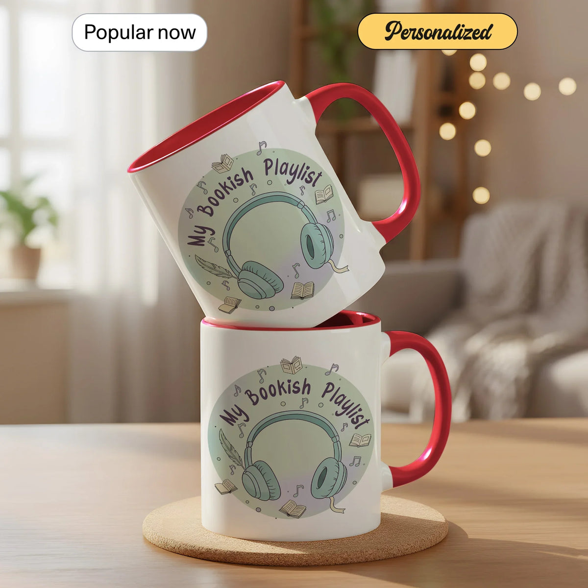 My Bookish Playlist Coffee - Gift Mug - Faith In My Bag is a brand operated by Gemini Clothing LLC