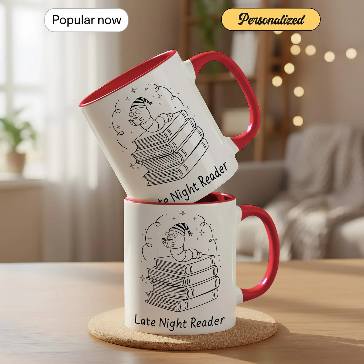 Late Night Reader for Book Lovers - Gift Mug - Faith In My Bag is a brand operated by Gemini Clothing LLC